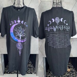 Collective Soul 2022 Tour Shirt in Black and Purple Mystical Tree Men's Large